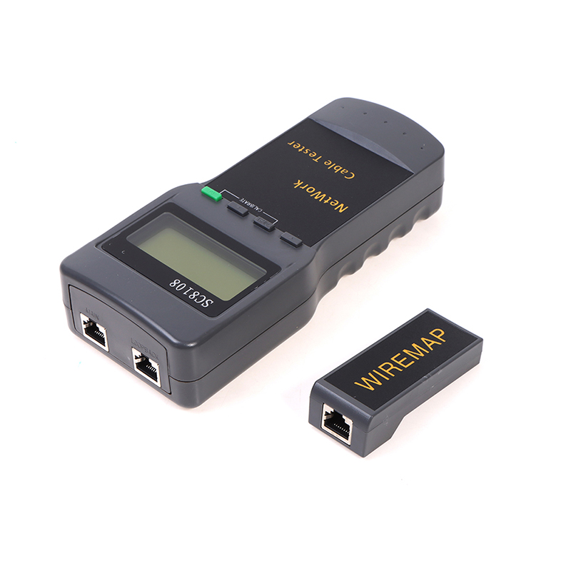 SC8108 Network Tester Meter RJ45 Cat5e Cat6 UTP Unshield LAN Cable Tester Hudduo. 
