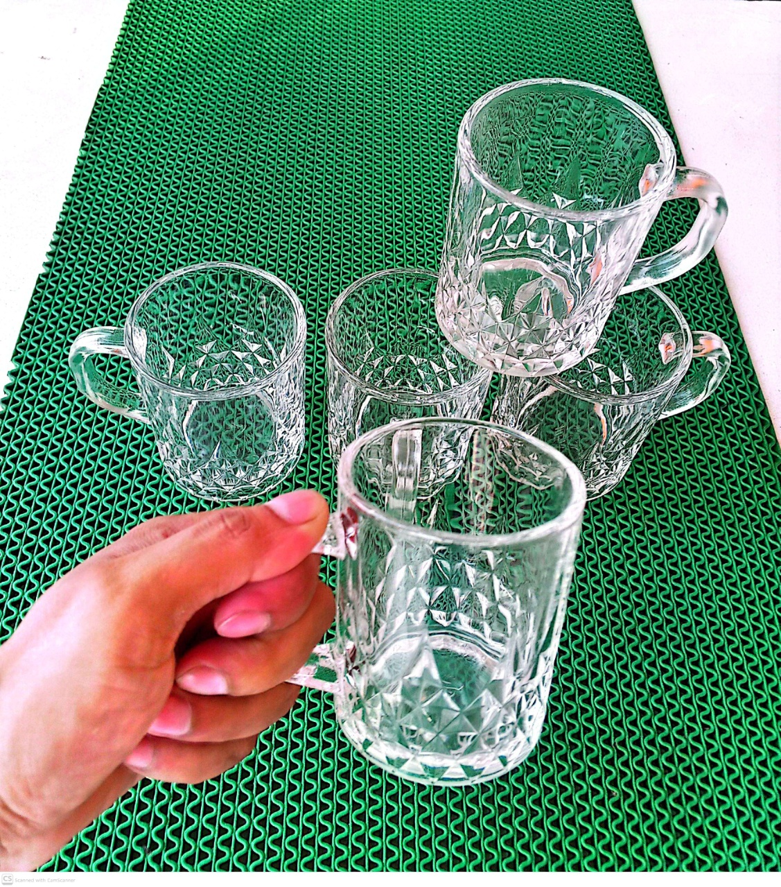 Glass Tea Mug Tea Cup Coffee Mug - 6Pcs Enjoy Your Favorite Hot Beverages With This Set Of 6 Glass Tea Mugs