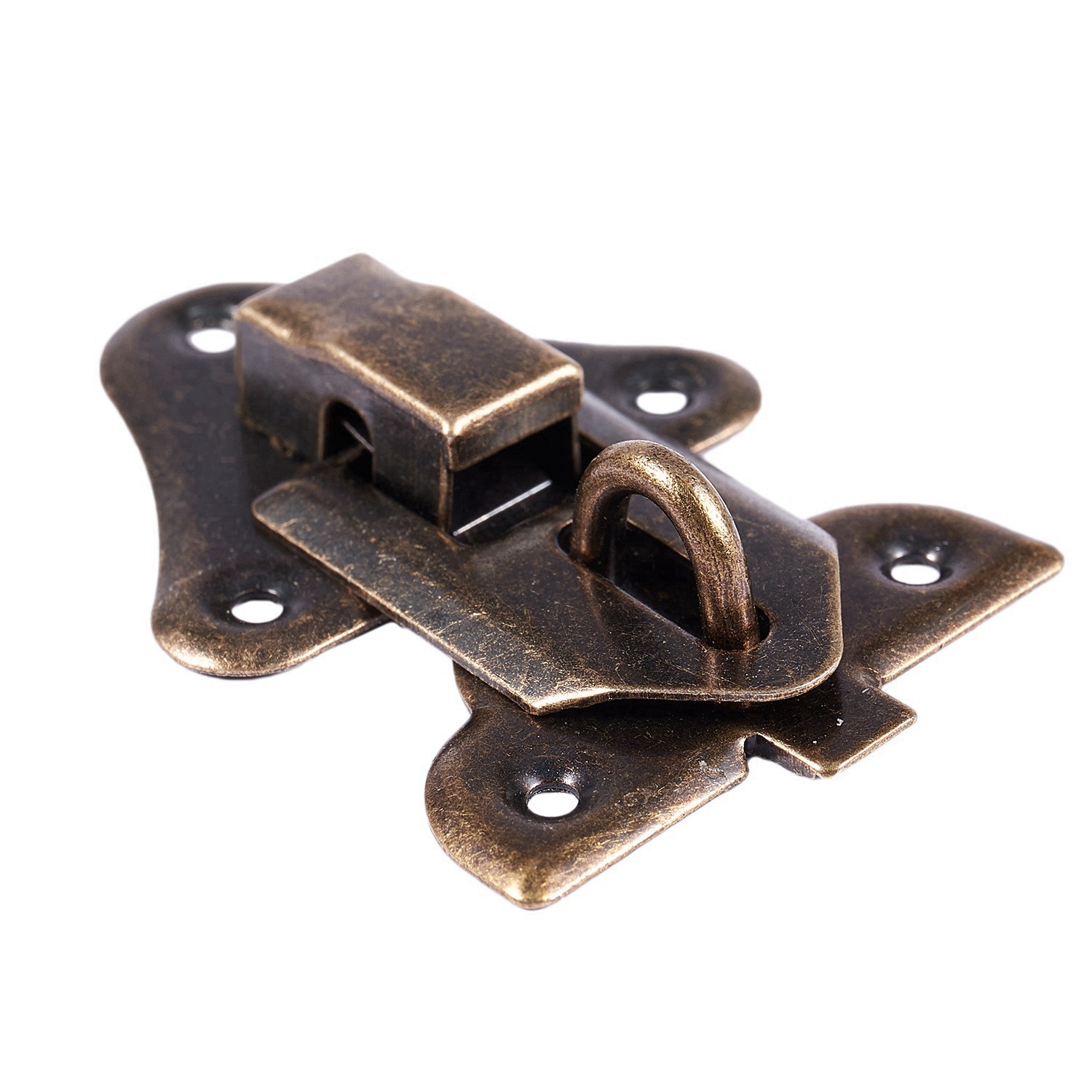 5 Pcs Hardware Jewelry Wood Box Case Latch Hasp Sets Bronze Tone. 