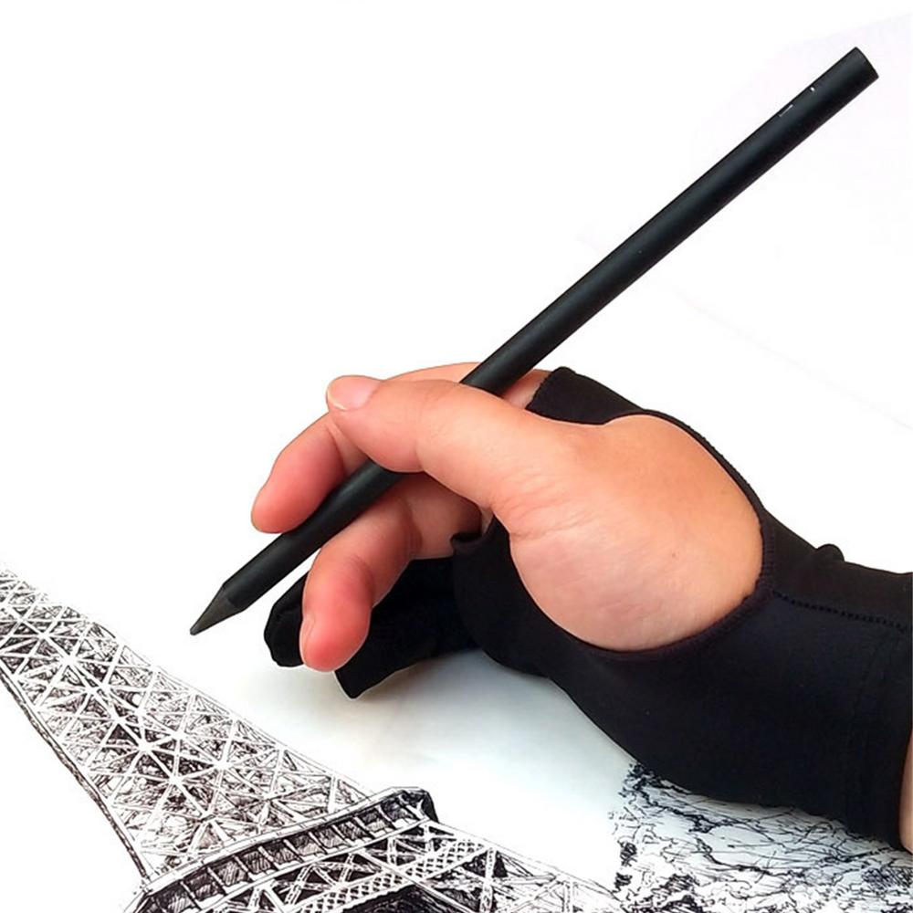 Drawing Tablet Glove Artist's Drawing Glove With Two Fingers