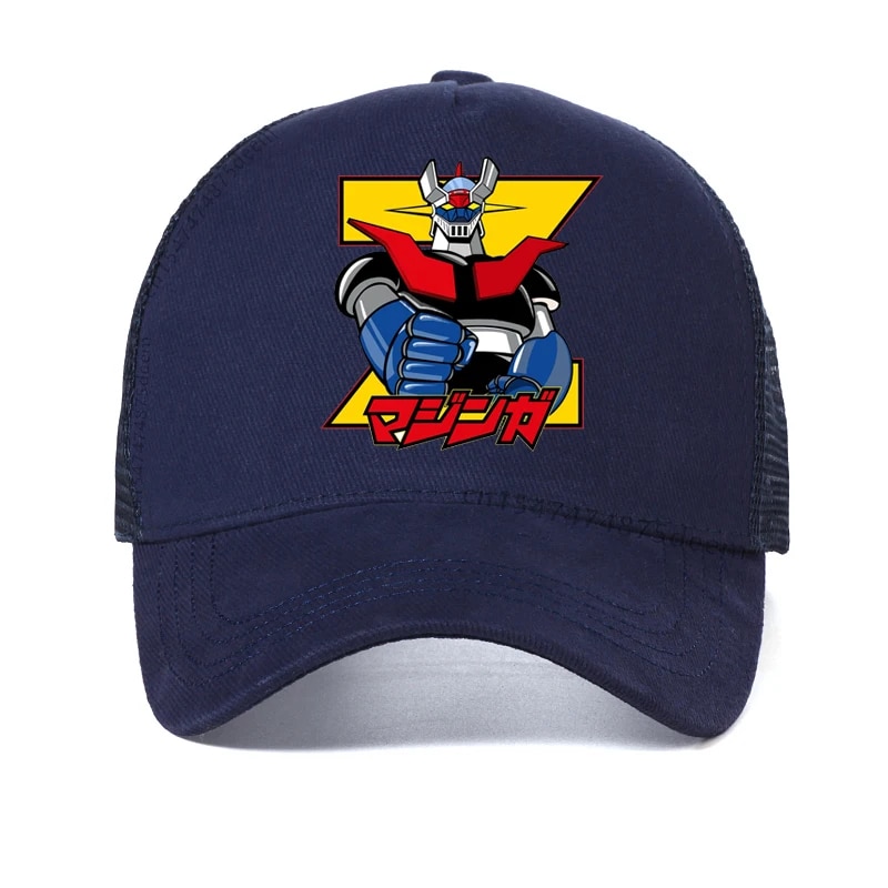 mazinger z anime movie robot hat men's Goldorak baseball cap Japanese Cartoon Summer Mesh breathable Snapback hats. 