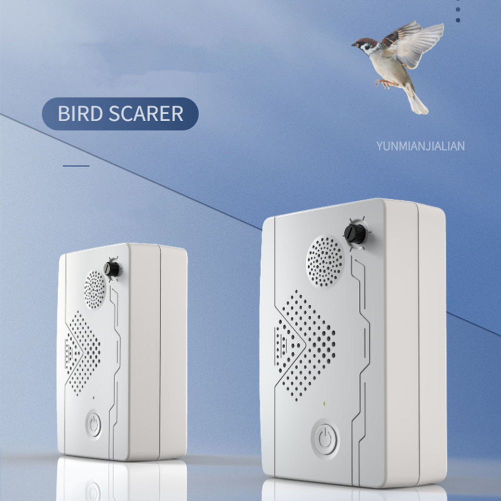 GC Usb Rechargeable Ultrasonic Bird Repeller Electronic Outdoor Bark Stopper Artifact Orchard Bird Scare Device color. 