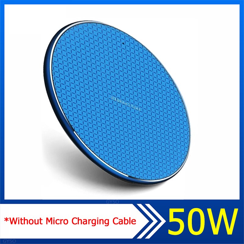 50W Fast Wireless Charger Pad For iPhone 14 13 Xiaomi Huawei Doogee Samsung Mobile Phone Charger Wireless Charging Dock Station. 
