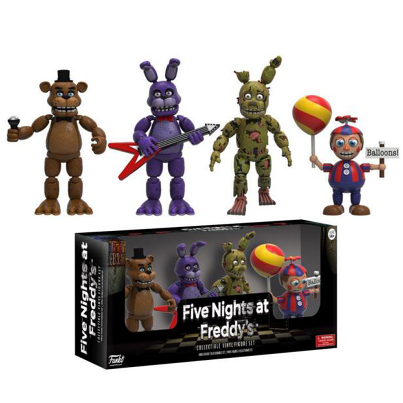 15cm FNAF Figures Freddy Bonnie Foxy Chica Fazbear Bear Action Figure PVC Collection Nightmare Fredbear Balloon Boy Dolls Model Ruiqir Super Store. 