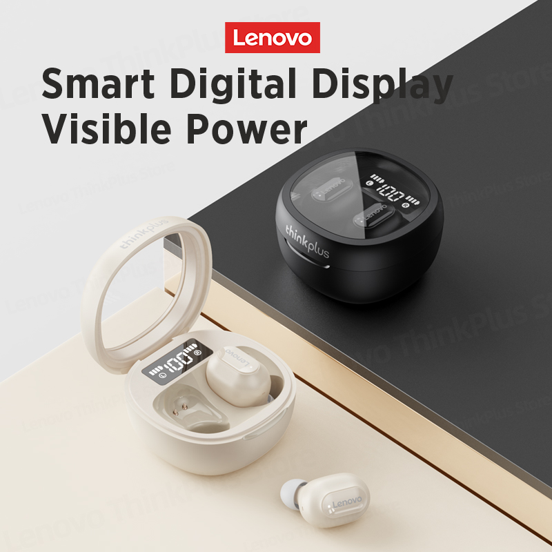 Lenovo PD1X Plus Wireless Earbuds Bluetooth Earphones Smart Noise Canceling HD Stereo Hands Free Waterproof Dual Host With Mic Bluetooth 5.3. 