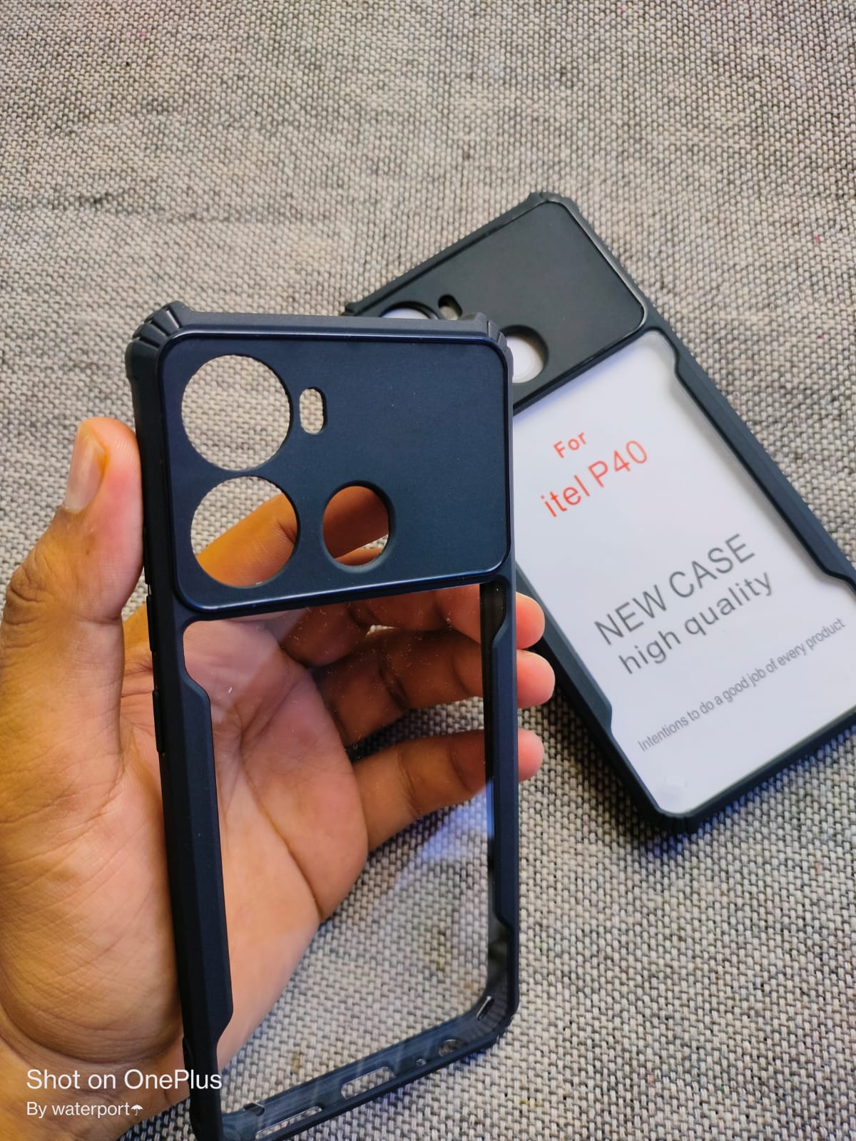 Itel P40 Back Cover ShockProof Airbinger Longlasting Clear Transparent Hard Case Itel P40 P662L With Camera Bump Protection Itel P40 P662L Back Part P 40 P662L (Back Case Cover For Smartphone). 