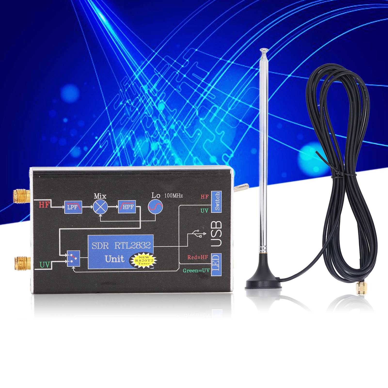 RTL SDR Receiver, Small Size Full Band Receiver for Aviation. 