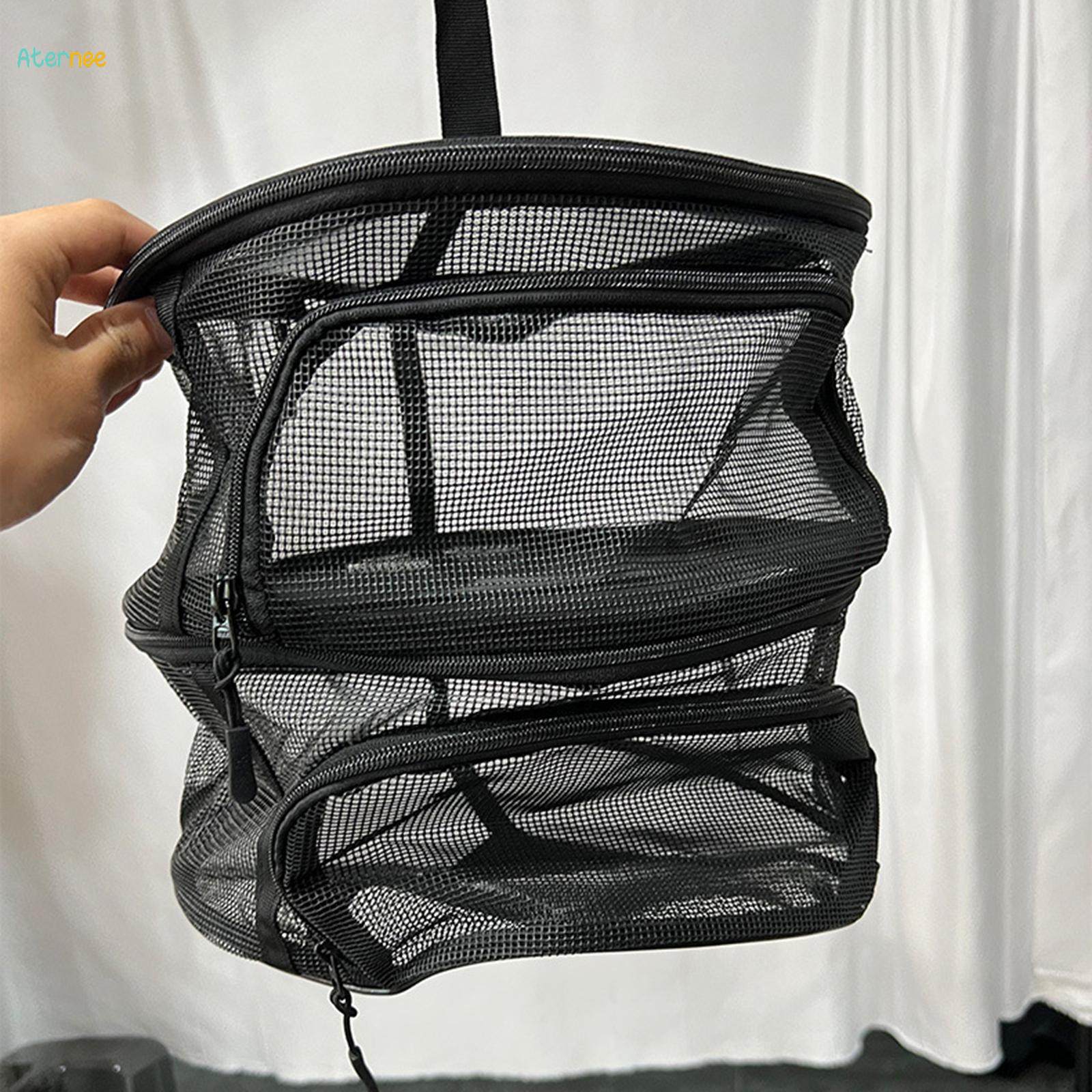 2 Layer Hanging Drying Net Folding Mesh Drying Rack with Zippers Nylon Netting for Fish Vegetables Meat Fruit Plants Net Dry Cage
