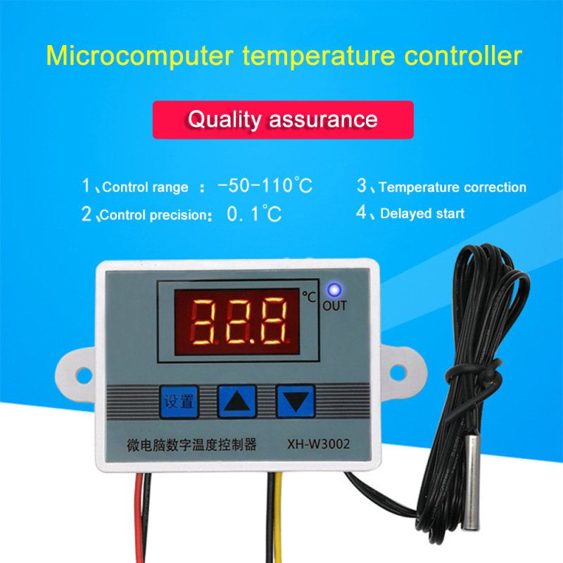 XH-W3002 Microcomputer Digital Thermostat Temperature Control Switch 110V-220V 1500W Temperature Controller with wear-resisting property. 