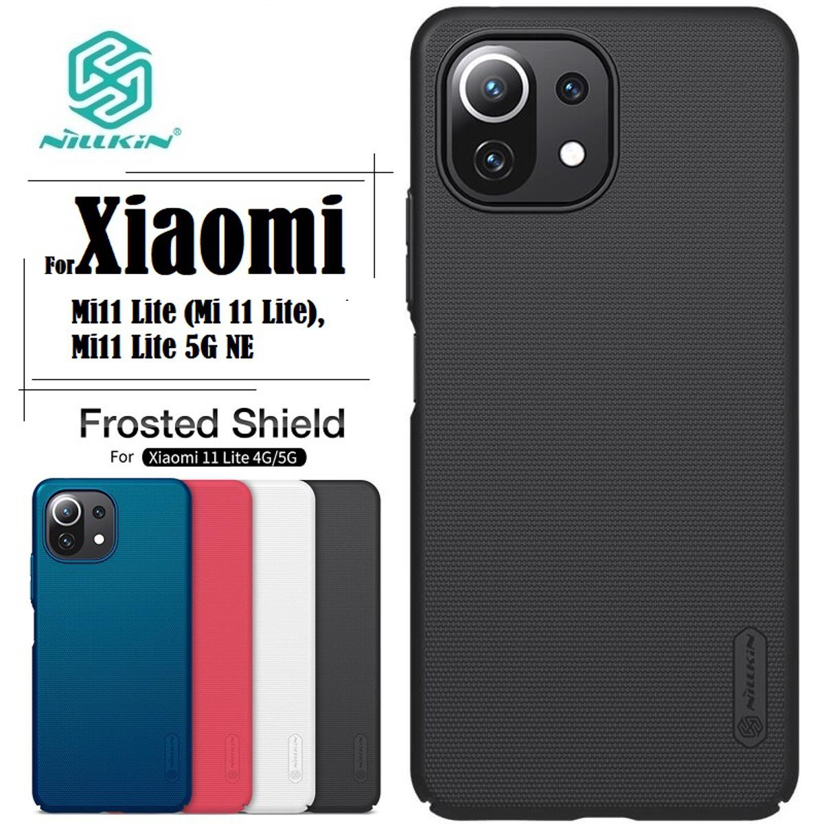 Nillkin { Mi 11 Lite } Super Frosted Shield Matte cover case for Xiaomi Mi11 Lite (Mi 11 Lite), Mi11 Lite 5G NE Smart Phone Back Cover Case - Black