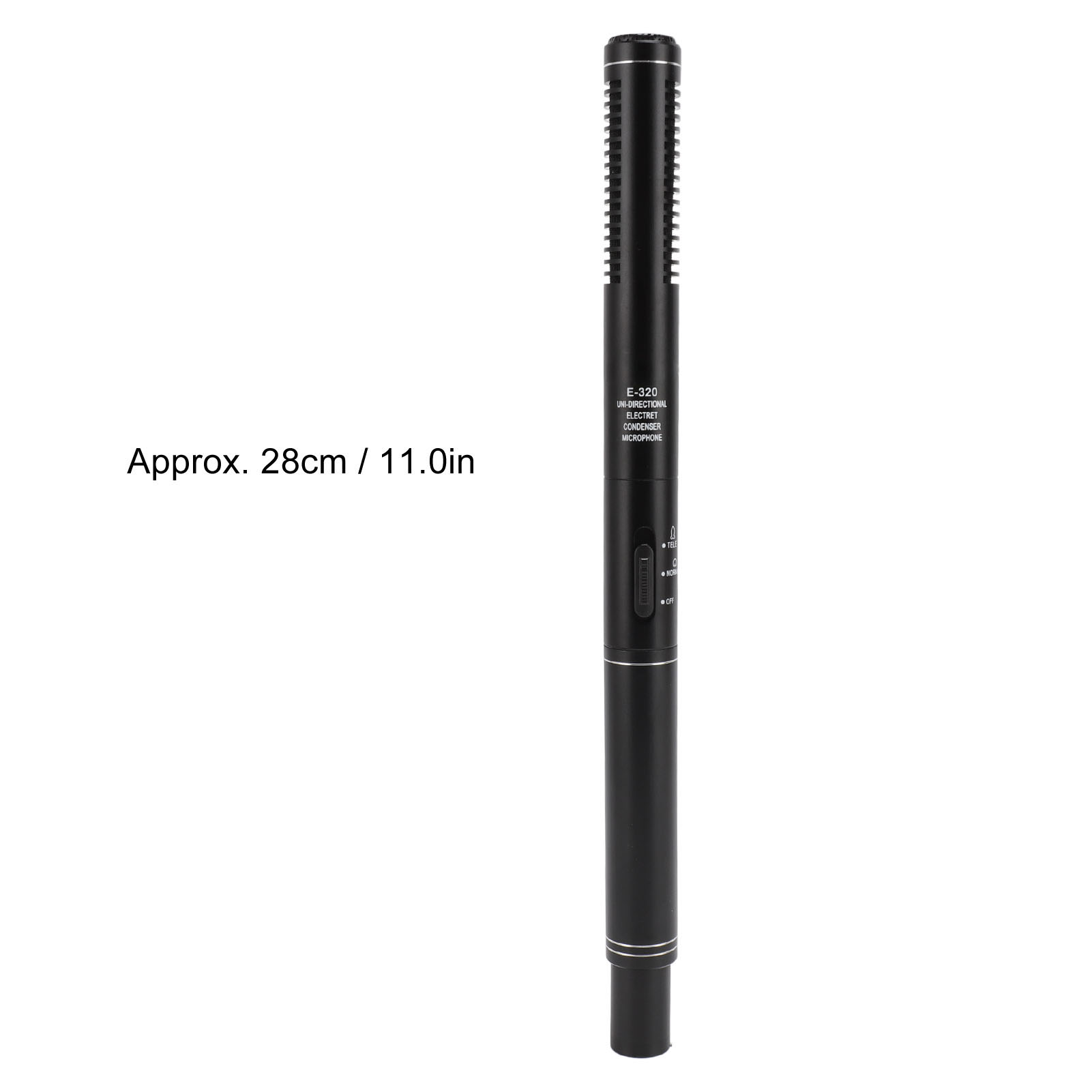 Microphone, Professional High Sensitivity 11 Inch Portable Condenser Interview Microphone Prevent Interference 2. Wireless for Movie Production. 