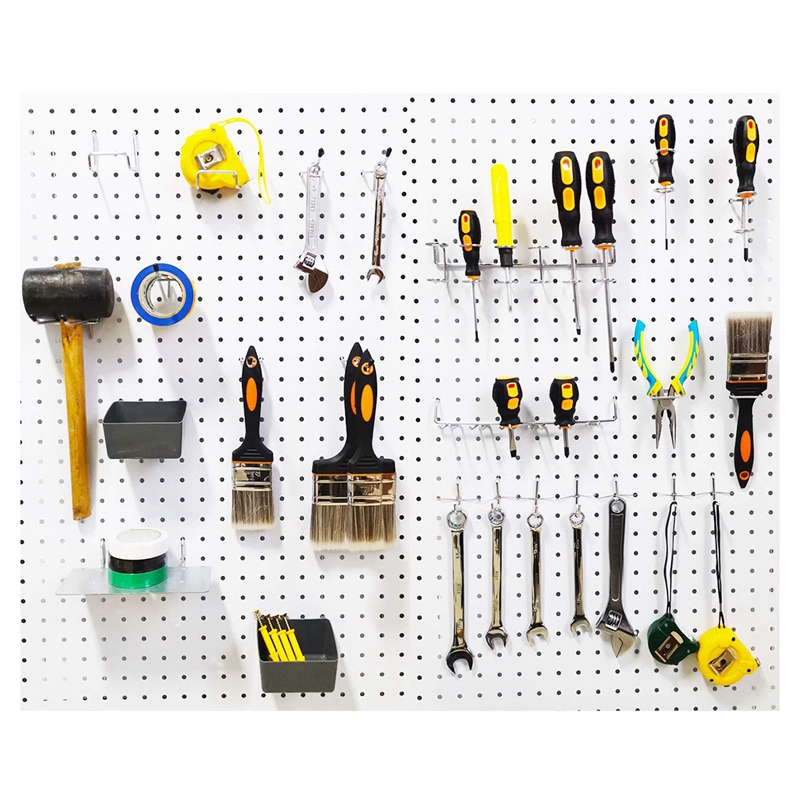 80 Piece Pegboard Hooks Assortment with Pegboard Bins, Peg Locks, for Organizing Various Tools for Kitchen Craft Room. 