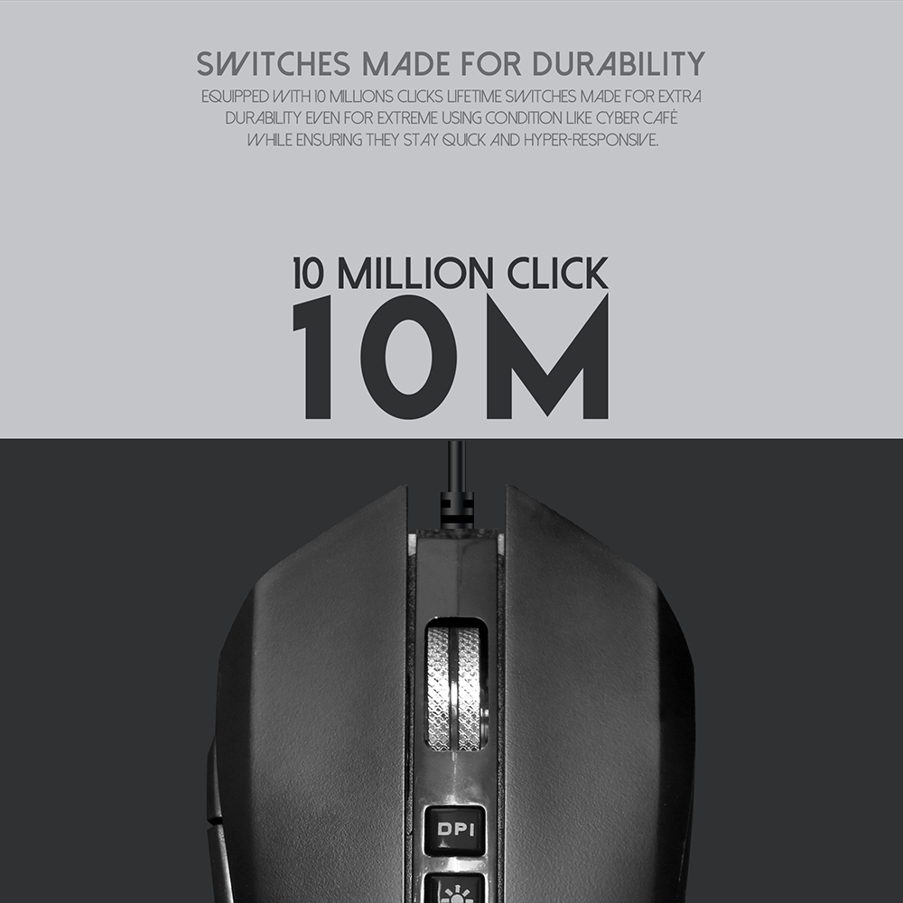 FANTECH ZEUS X5S Gaming Mouse 4800 DPI RGB Wired Mouse USB 6 Button Macro For PUBG CS FPS Mouse Gamer Gaming Computer Mouse. 