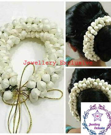 Artificial white jasmin flower/bale ful gajra for girls and women - 1 pcs. 