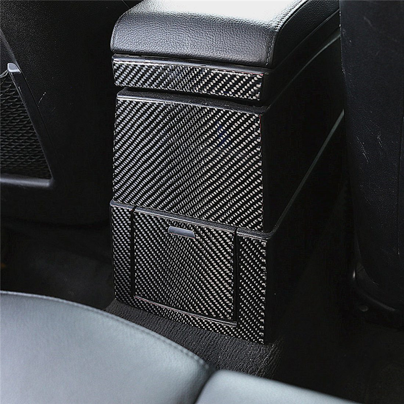 For - X3 E83 2006-2010 Soft Carbon Fiber Rear Anti-Kick Panel Decorative Cover Trim Sticker Accessories