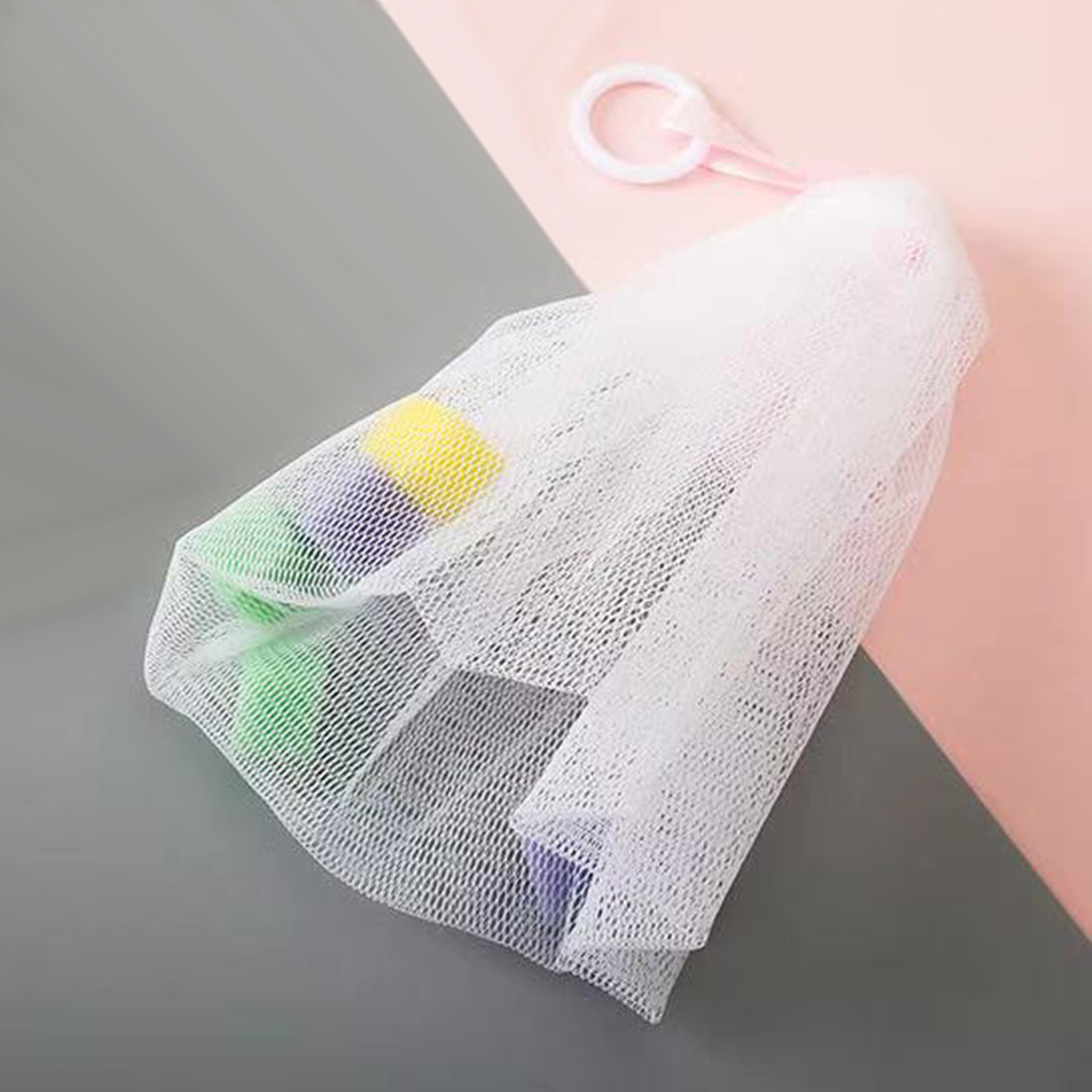 Soap Foaming Net Multipurpose Exfoliating Soap Pouch Face Cleansing Fast Foaming Net. 
