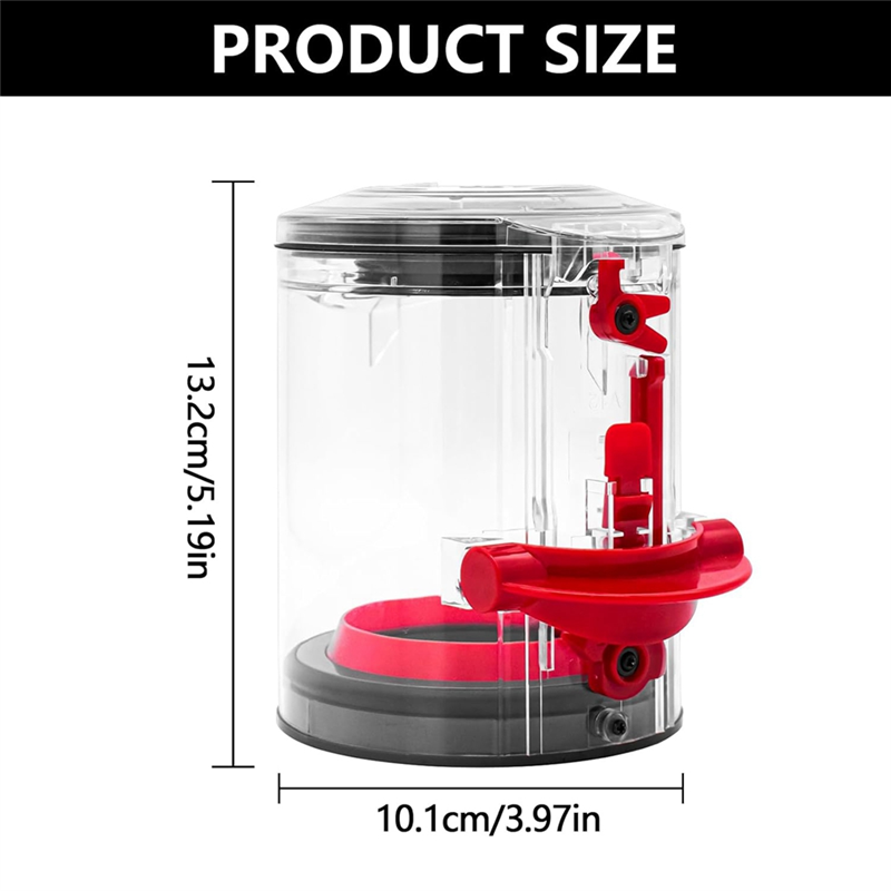 Dust Bin for V12 Slim Vacuum Cleaner Canister, Replacement Parts Accessories Dust Collector Robot Vacuum Cleaner Dust Bucket