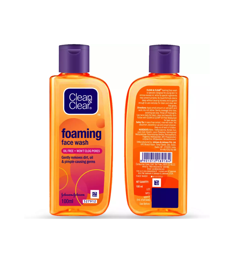 Clean & Clear Foaming Face Wash 100ml. 