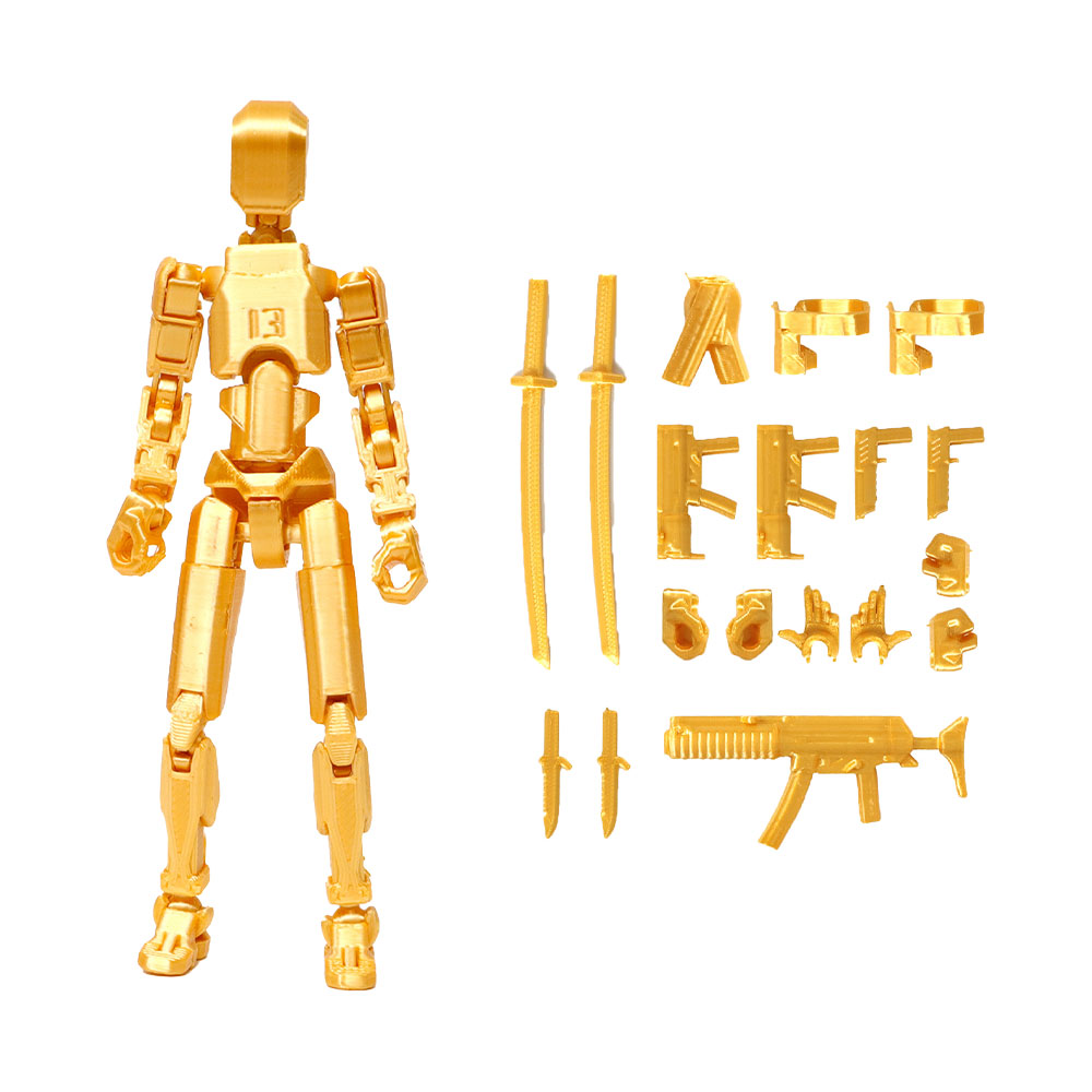 MoupBoi 3D Printed Action Figure Titan 13 Action Figure Articulate Movable Dummy Doll Diy Assembly Toy for Stop Motion Animation Dummy. 