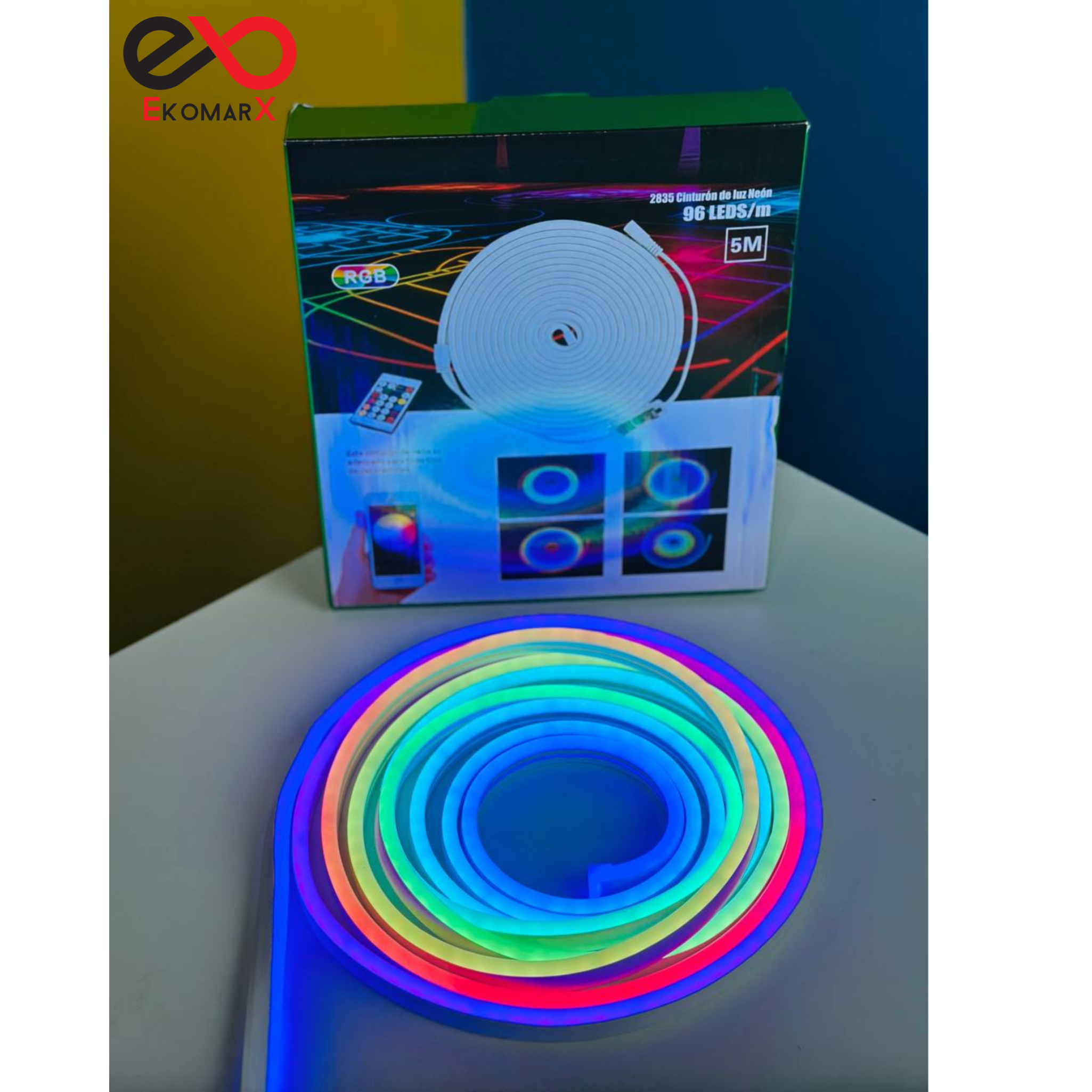 5V App Controlled RGBIC Neon Flexible  USB LED Strip Light 5M. 