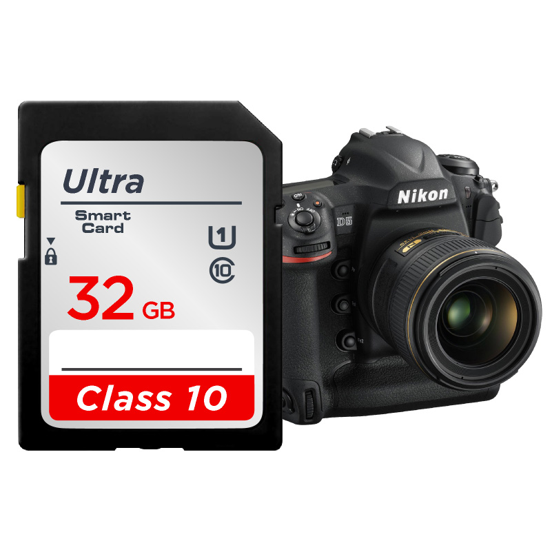 SD Card 64GB 128GB 256GB V10 16GB 32GB Normal Full Size Flash SD Memory Card High Speed for Camera. 