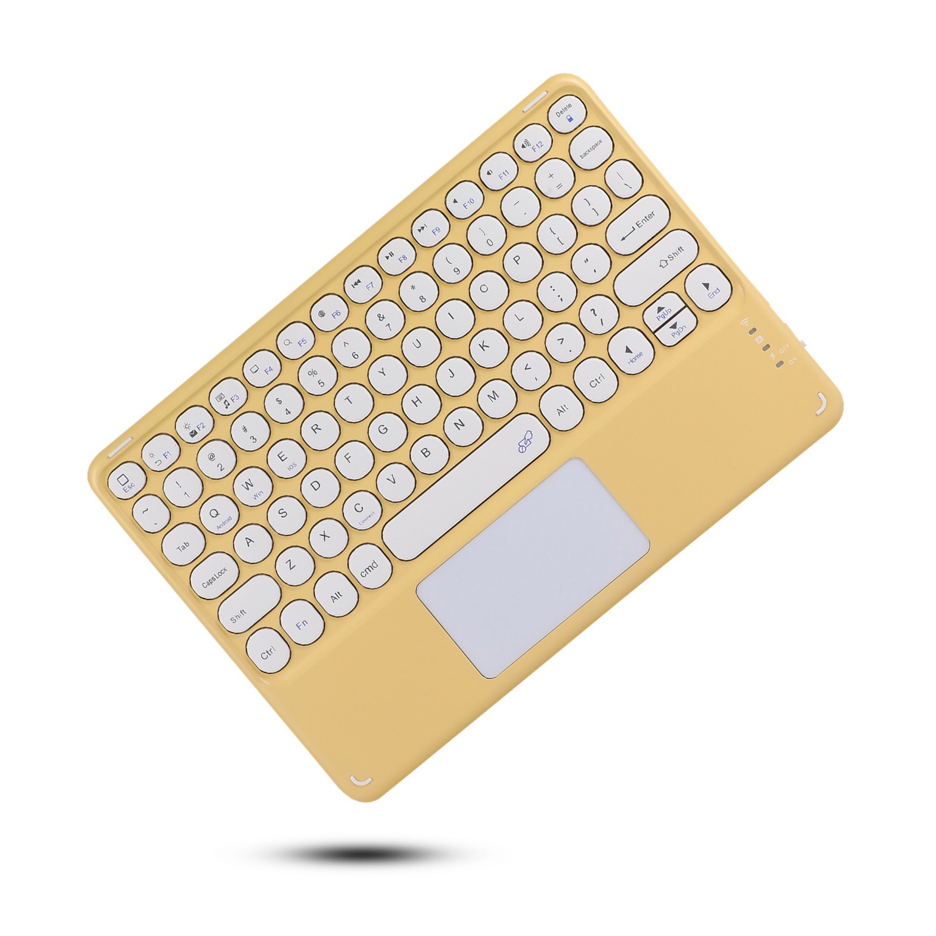 Suitable for ipad10, tablet, mobile phone, round keycap, touch, bluetooth keyboard, mouse, magnetic suit, cross-border Thai and French. 