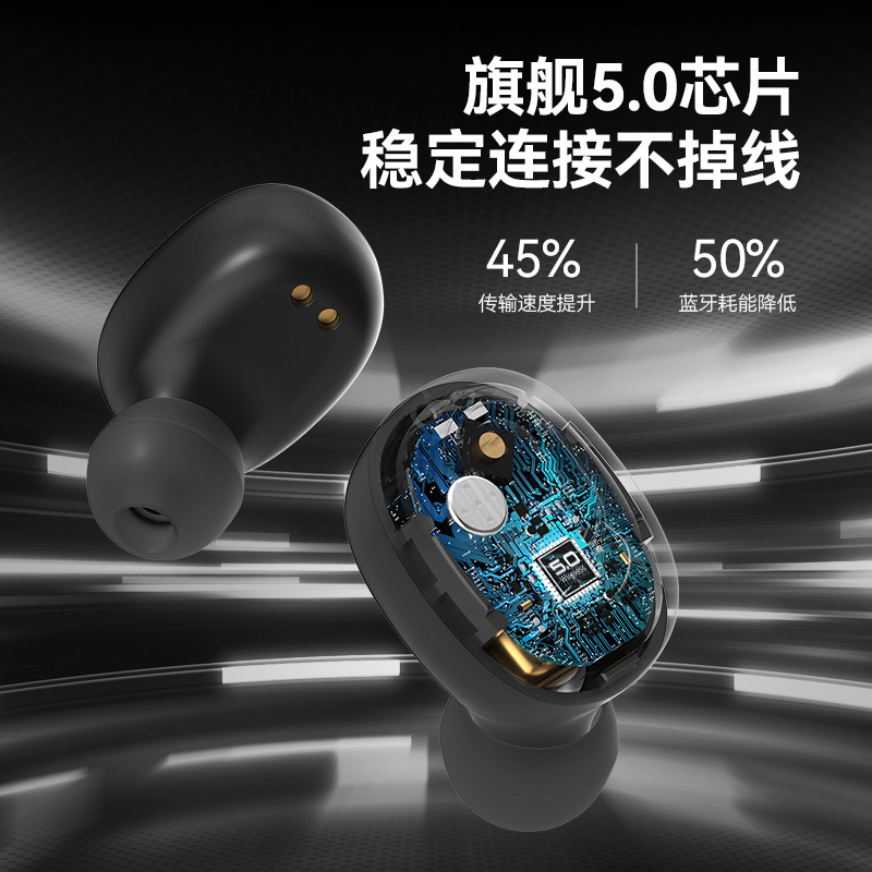 Cross-border new B21Pro wireless bluetooth headset tws5.0 mini invisible noise reduction sports earplugs factory direct sales. 