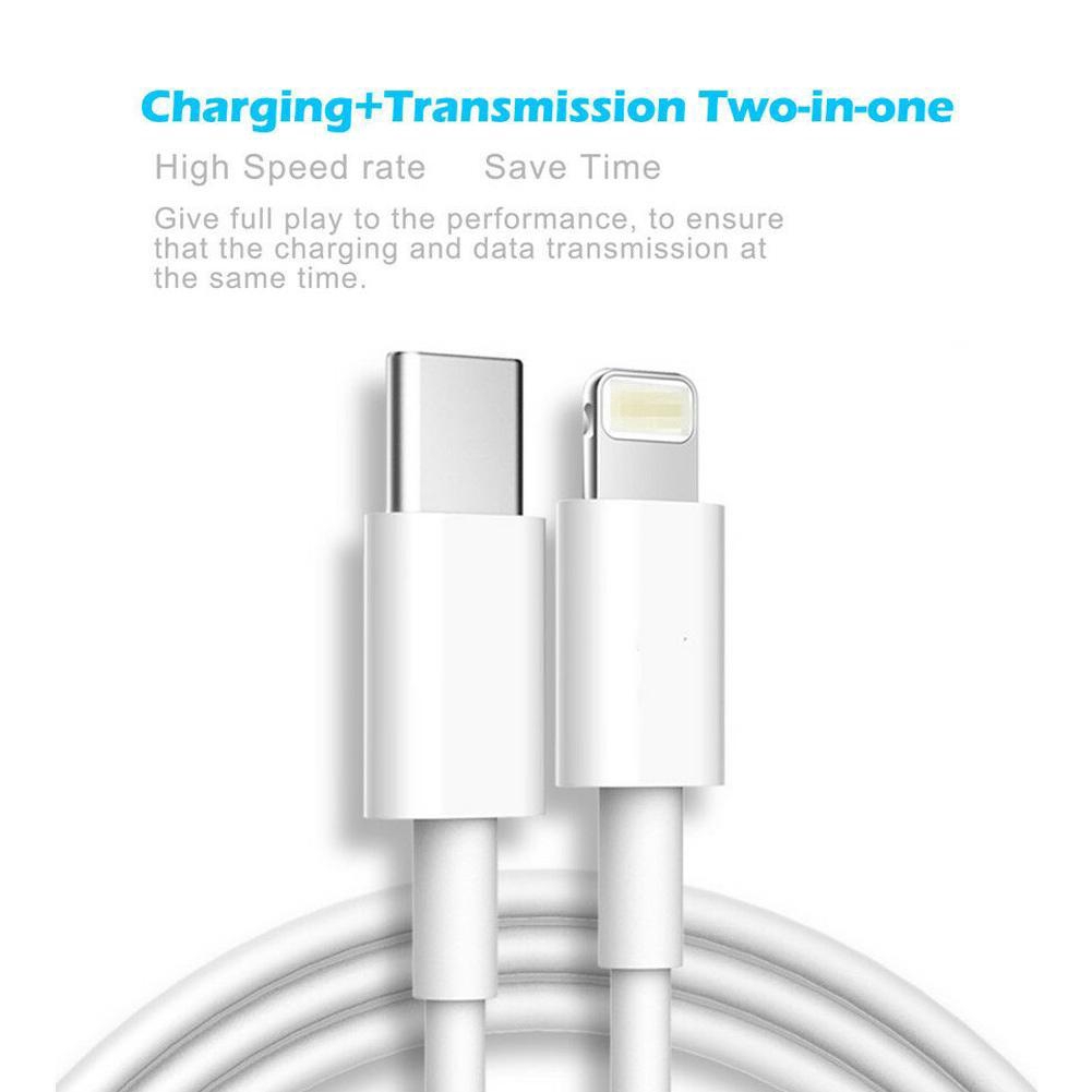 Apple USB-C to Lightning Cable 1M for Apple iPad Pro,Apple iPhone 6,11,11 Pro,11 Pro Max, 12,12 Pro,12 Pro Max,X, XR, XS, XS Max iPad 18W PD Fast Charging Cable. 