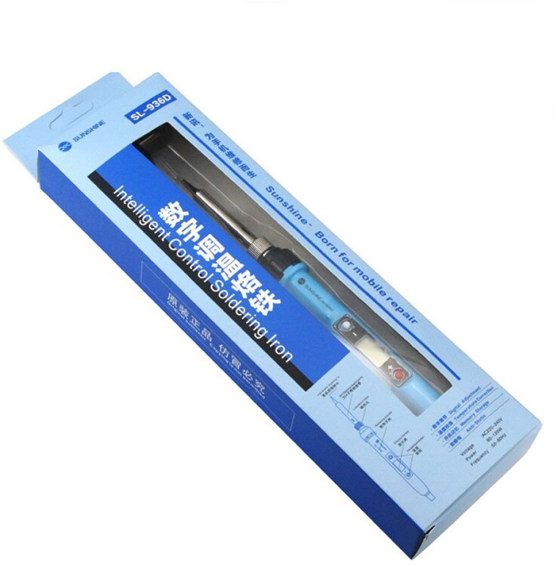 Sunshine SL-936D 80W Adjustable Temperature LCD Display Electric Soldering Iron