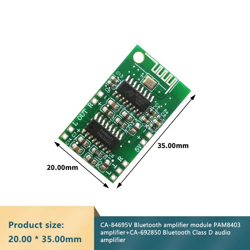 CA-8469 5V Bluetooth Amplifier Module PappropriateAM8403 Amplifier+CA-6928 5.0 Bluetooth D
