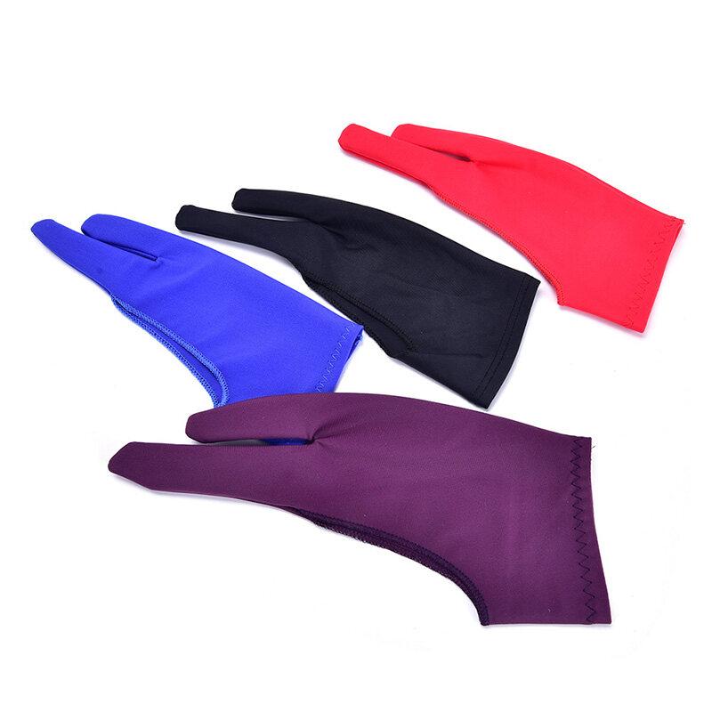 1pc Two Finger Anti-fouling Glove For Artist Drawing & Pen Graphic Tablet Pad. 