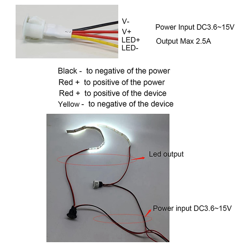 TWEXQNY 6Pcs Touch Dimmer Switch DC3.7V 5V 12V Stepless Dimmer Switch Sensor for LED Light, RV, Cabinet, Wardrobe and Strip. 