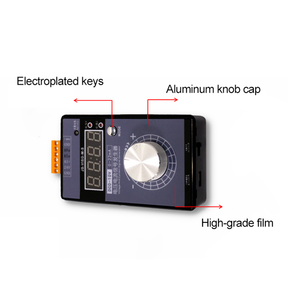 Portable High Accuracy 0-5V 0-10V 4-20mA Signal Generator Pocket Adjustable Voltage Current Simulator Calibrator. 