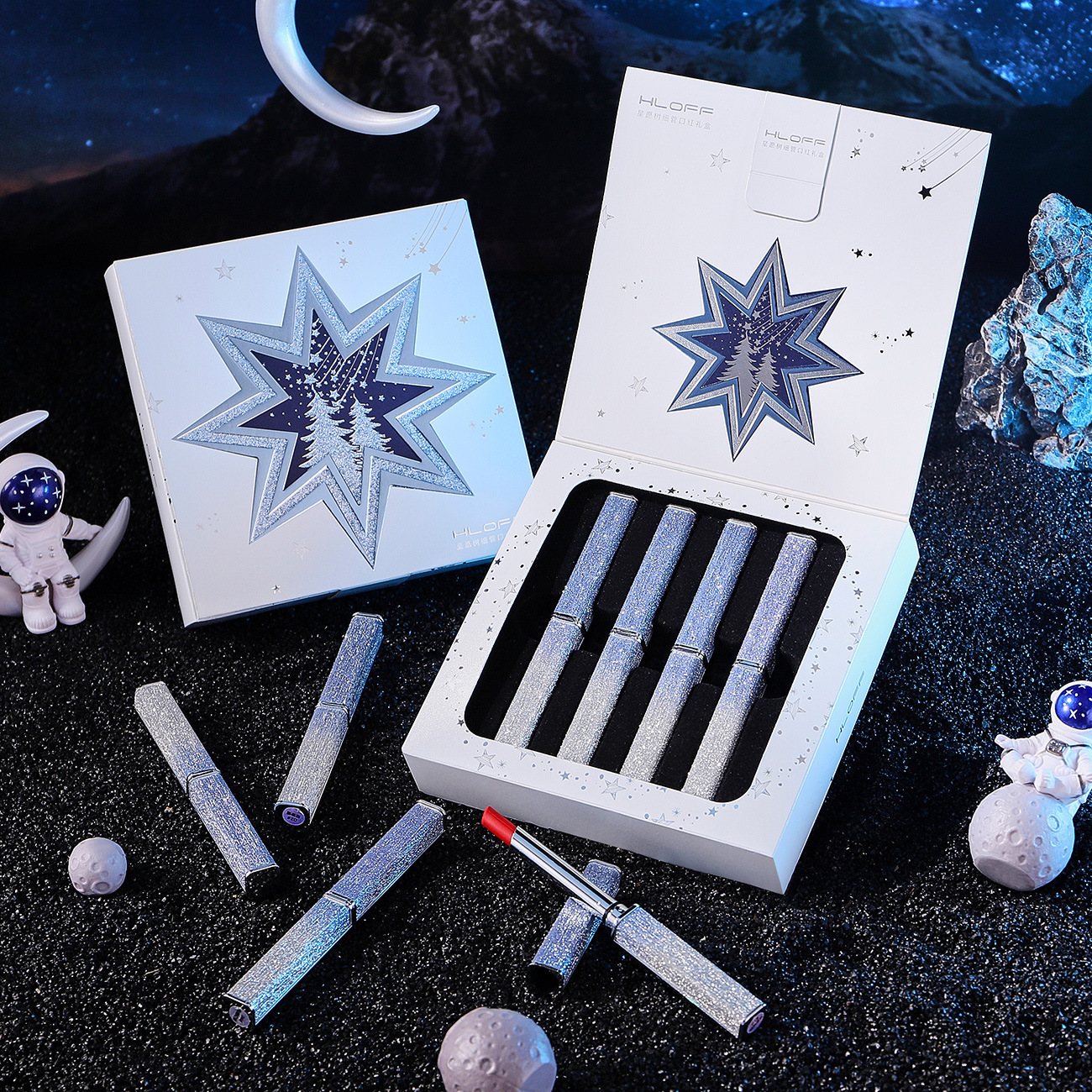 HLOFF Han Luofei Star Wishing Tree lipstick set moisturizes and is not easy to fade, and students give birthday gifts to girlfriends and girlfriends