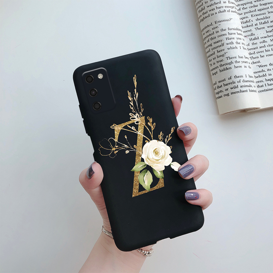 For Samsung Galaxy A03s Case SM-A037F Soft Silicone Cute Letters Back Cover For Samsung A03s A 03s 03 s A037F Phone Cases Bumper. 