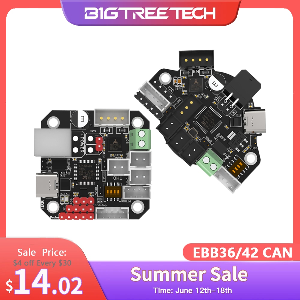 BIGTREETECH EBB36 BTT EBB42 CAN Adapter Board Voron Canbus 3D Printer Accessorie For Klipper Hotend Ender3 Upgrade Fly-SHT Board