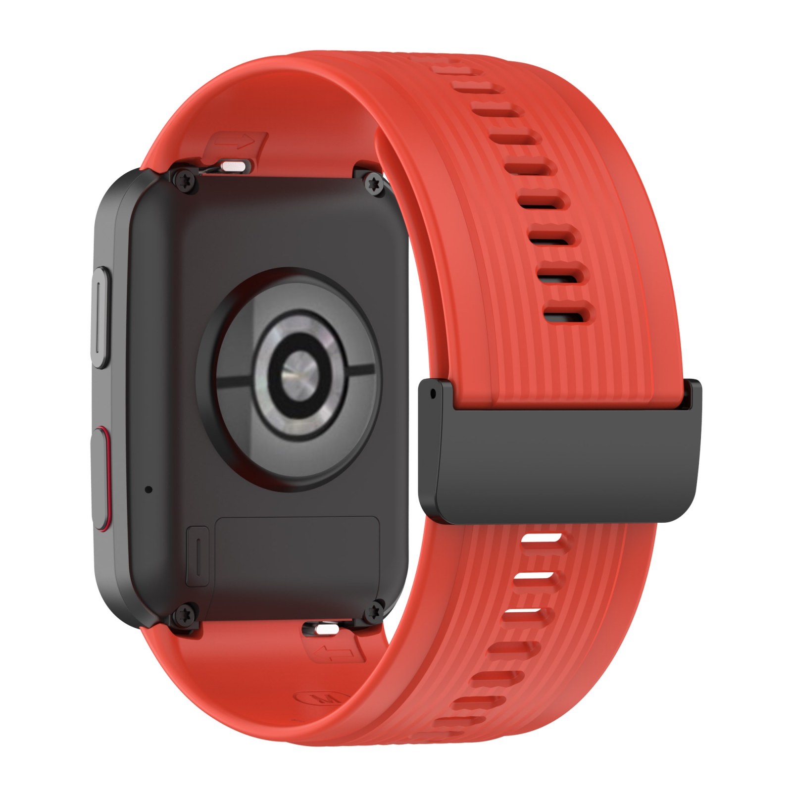 Watch Strap For Huawei Watch D Solid Color Silicone Watch Band with Buckle. 