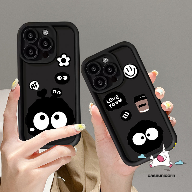 Coal Ball Coffee M Bean Smiling Face Angel Eyes Case for Redmi 10A 10C 9T A1 9C 12C 13C 10 9 12 9A Note 11 8 9 10s 10 12 Pro Max POCO M3 C55 Mi 12 11 Lite Flowers English Tag Cover. 
