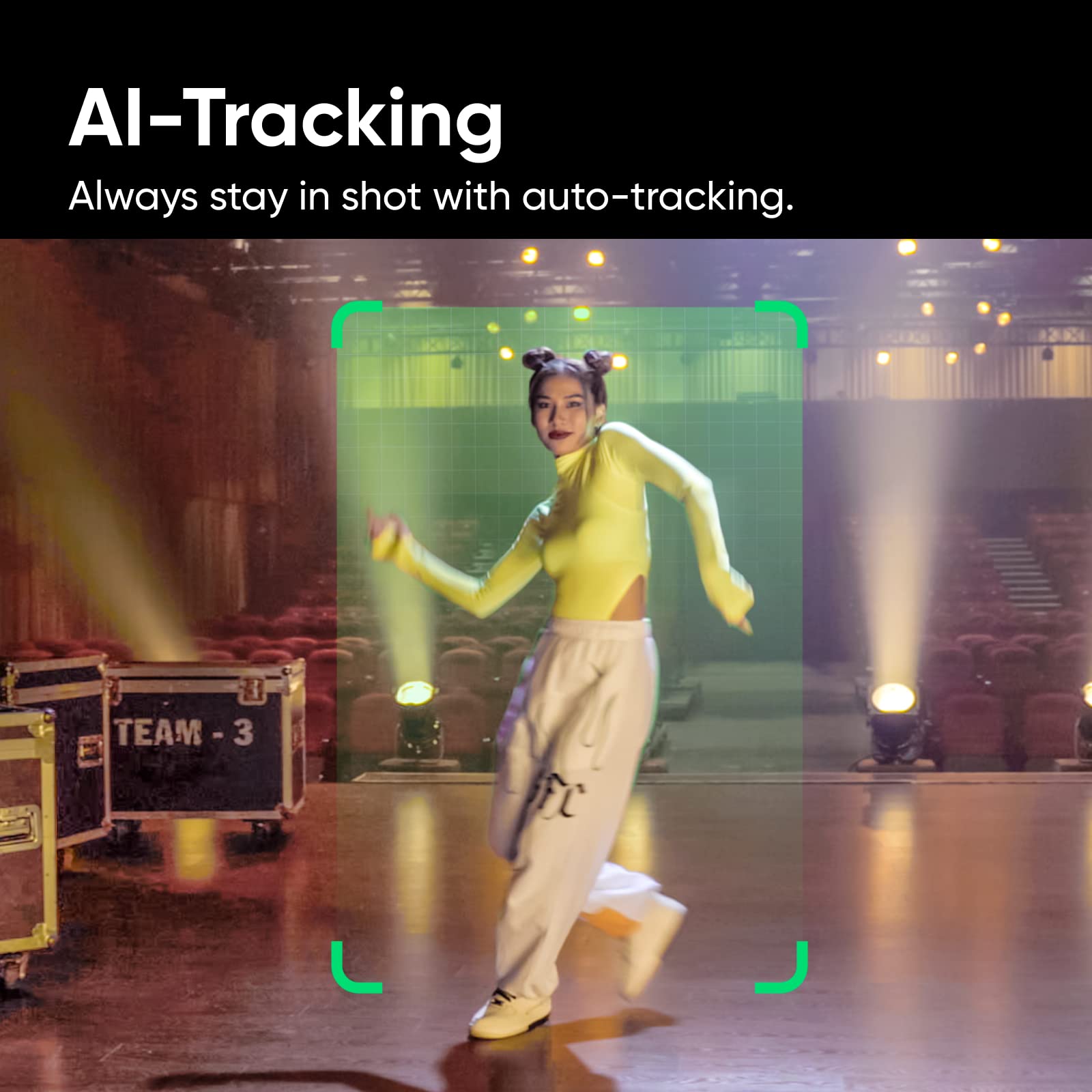 Insta360 Link - 4K Webcam With 1/2 quot；AI Tracking，Sensor, HDR，Gesture Control, Specialized Modes，Noise-Canceling Microphones. 