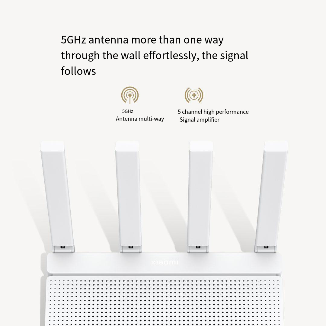 NEW Xiaomi Redmi AX3000T Router WiFi 6 2.4GHz 5GHz 1.3GHz CPU 2X2 160MHz WAN LAN LED NFC Connection For Home Office Games Mi. 