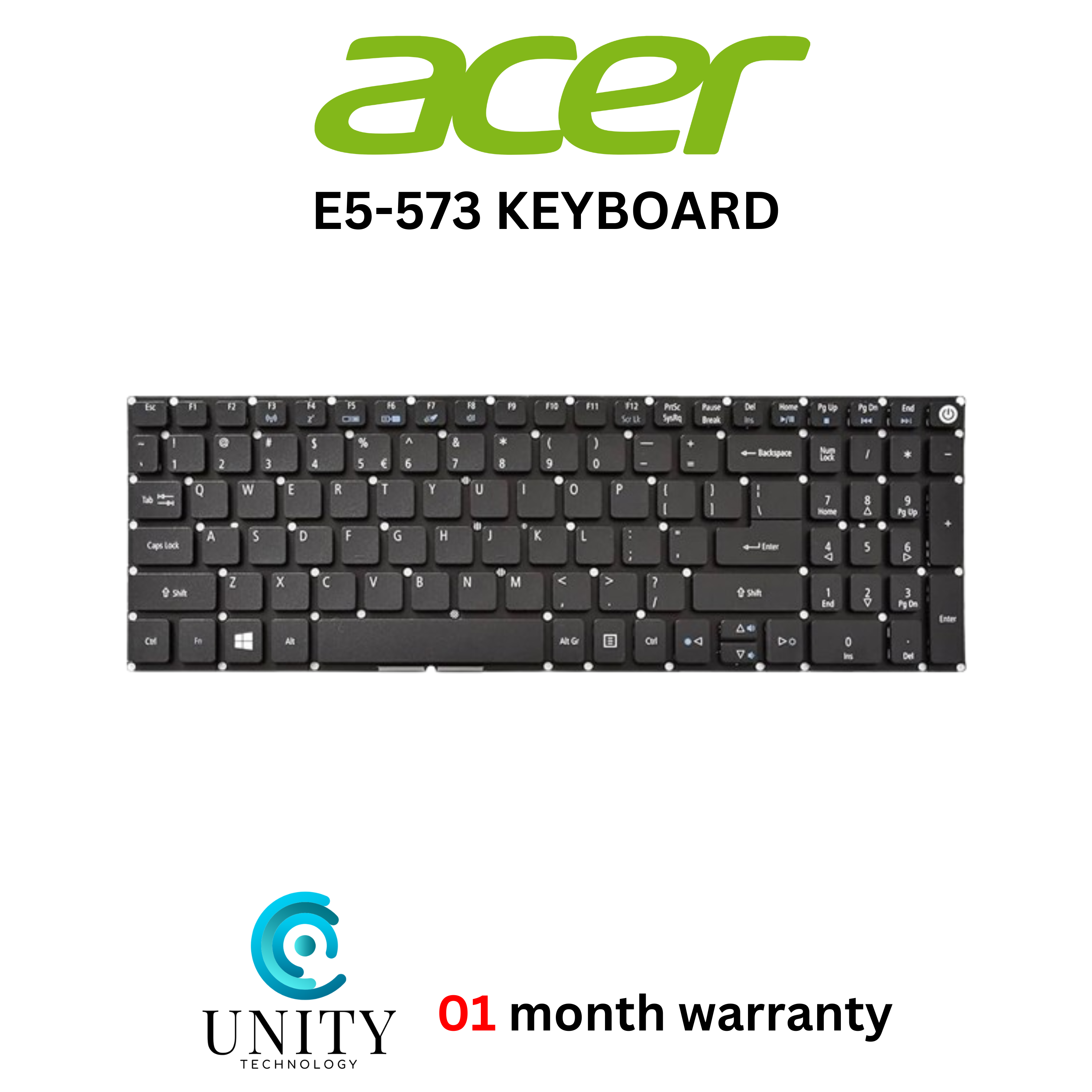 Acer Aspire E5-523 E5-532 E5-573 E5-574 E5-575 E5-722 E5-752 E5-772 E5-773 E5-774 F5-573G V3-574 VN7-572G Series laptop keyboard. 