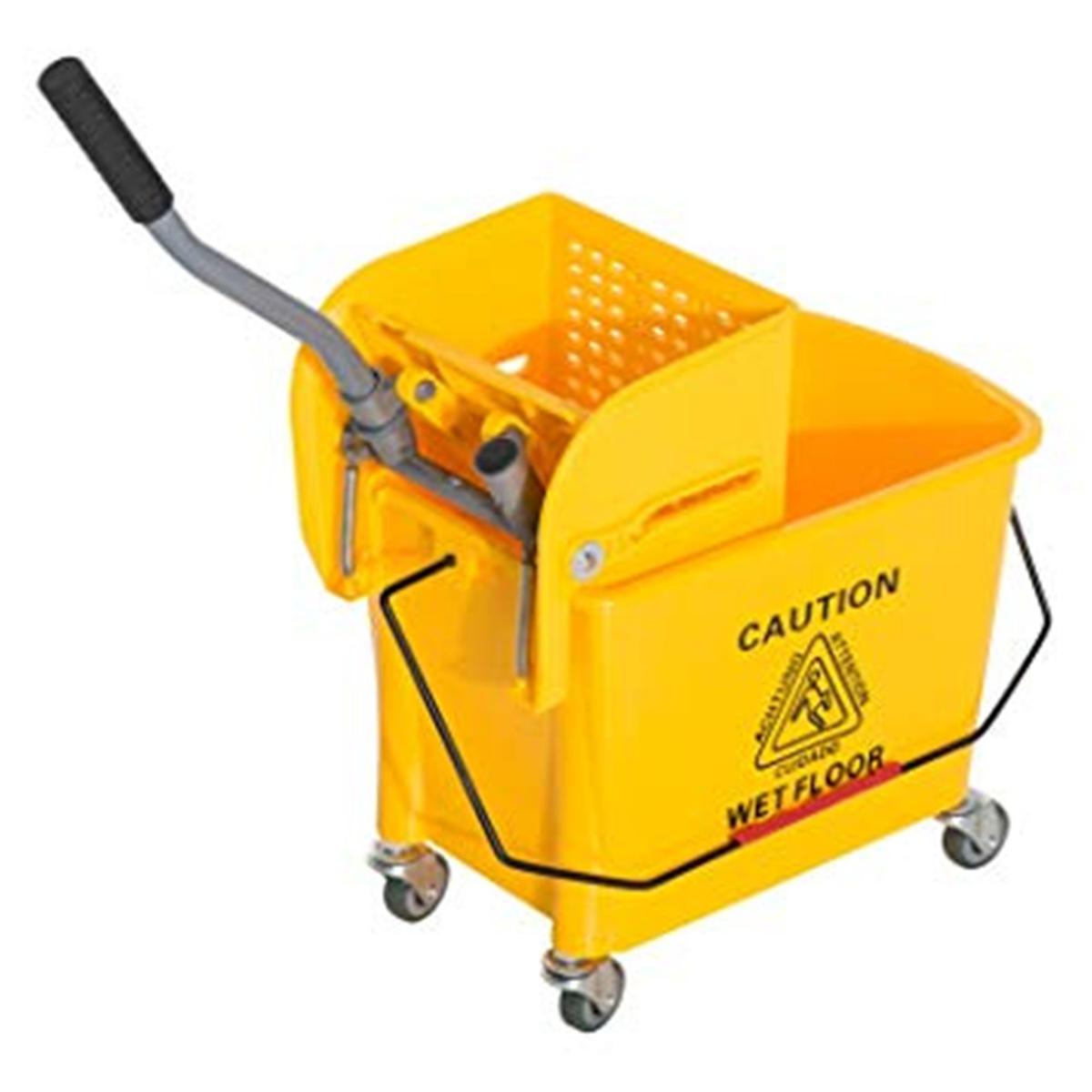 Mop Bucket & Side Press Wringer 25 LTR
