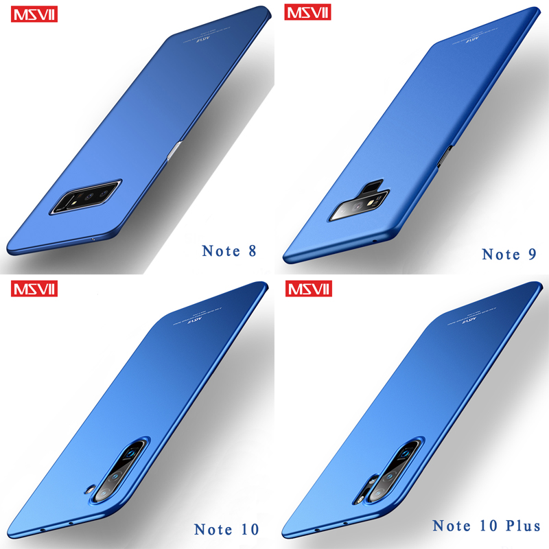 Note9 Case MSVII Slim Hard PC Matte Cover For Samsung Galaxy Note 20 9 10 Plus Note10 Lite Note20 S20 S21 FE S22 S23 Ultra Cases. 
