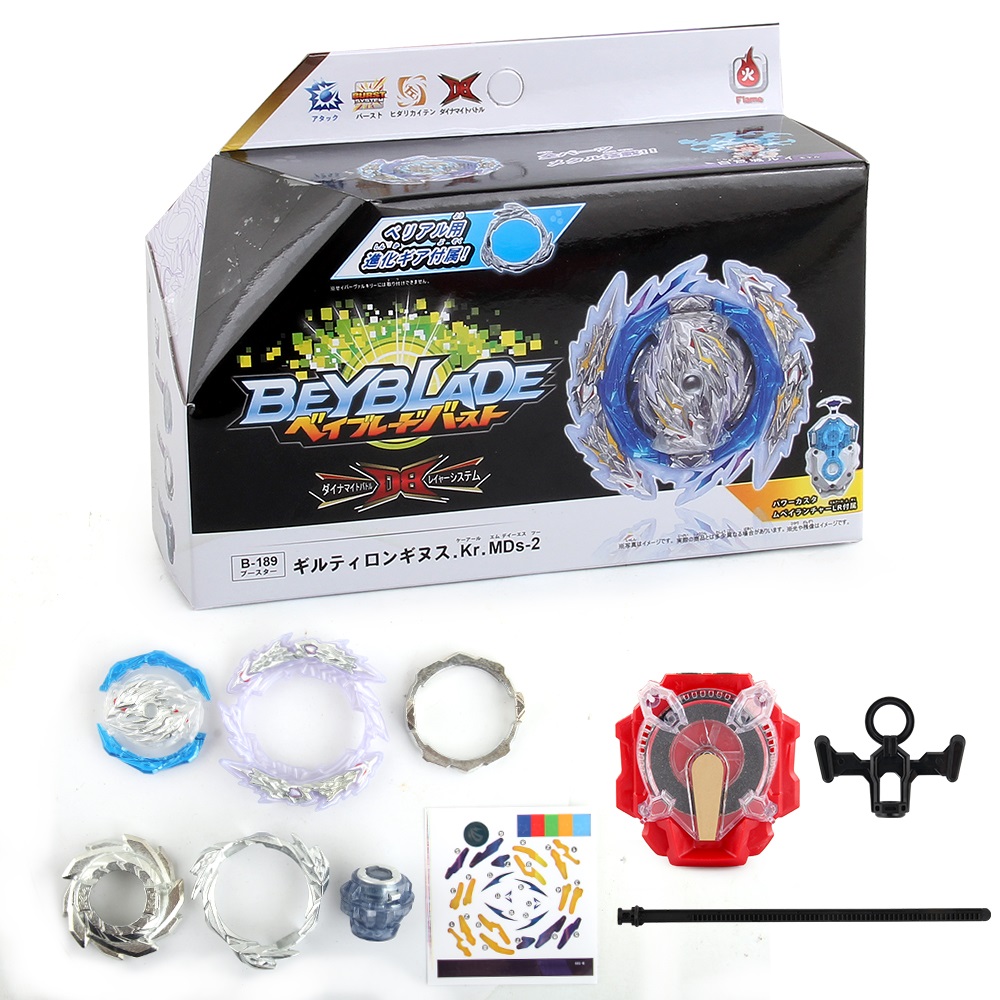 Beyblade Burst DB B-189 Guilty Longinus Kr Metal Destroy-2 with LR Sparking Launcher Gyro Spinning Top Battle Kids Children Toys. 