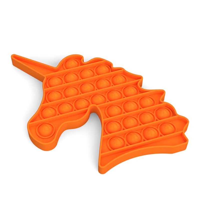Stress Relief Unicorn Toy Orange Shape