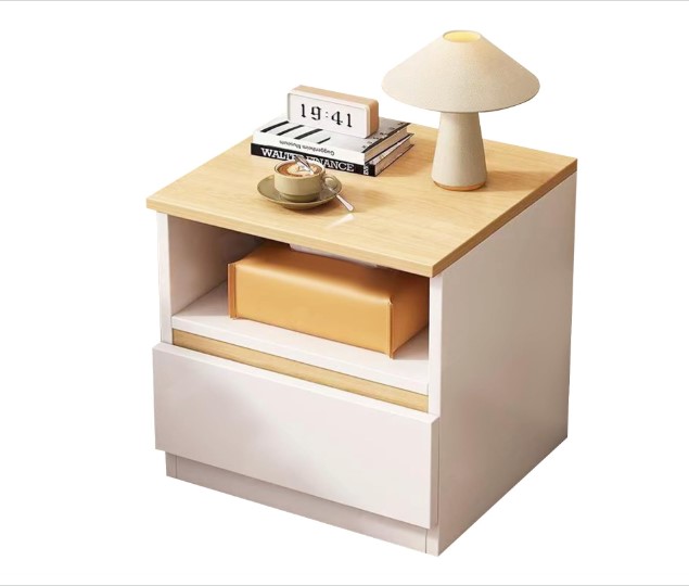 Beauenty Bedside Table Wood End Table Side Table Bedside Storage Cabinet Nightstand With Drawer for Bedroom Living Room Dormitory,18/16. 