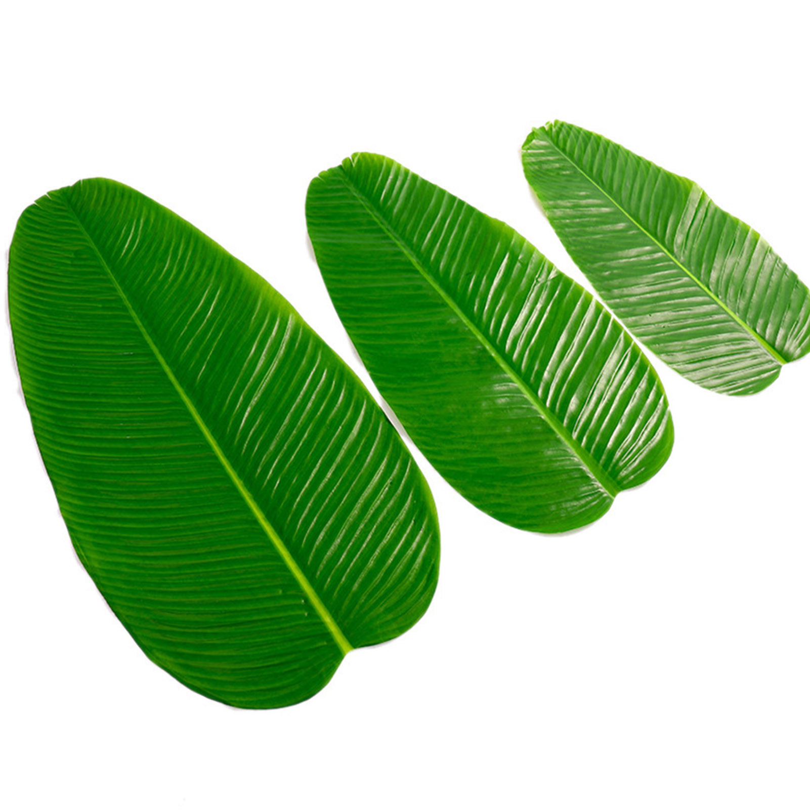 Artificial Leaf Flexible Green Tropical Simulation Banana Leaf. 
