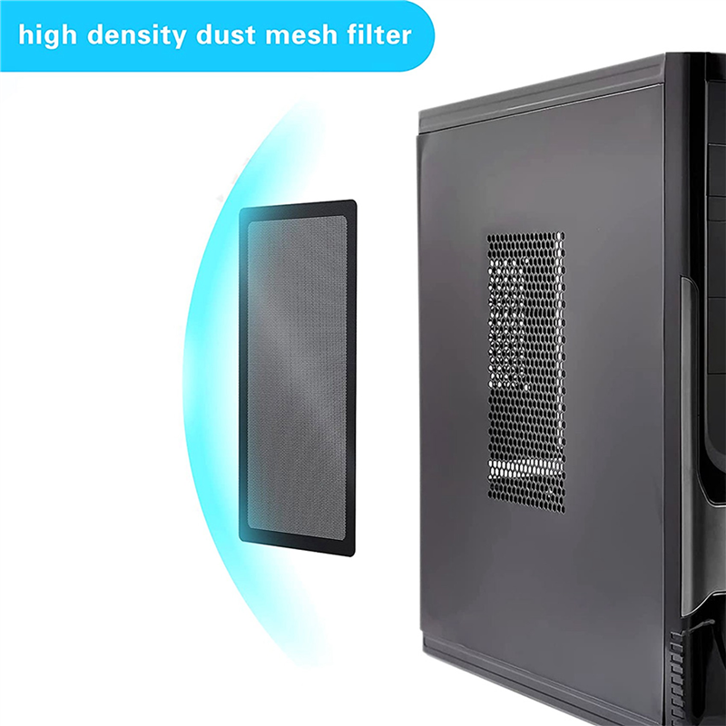 NXFDSIOZ 120X240mm Dust Filter for Computer Cooler Fan,Magnetic Frame Dust Filter,Dustproof PVC Cover Computer Fan Grills, 8 Pack. 