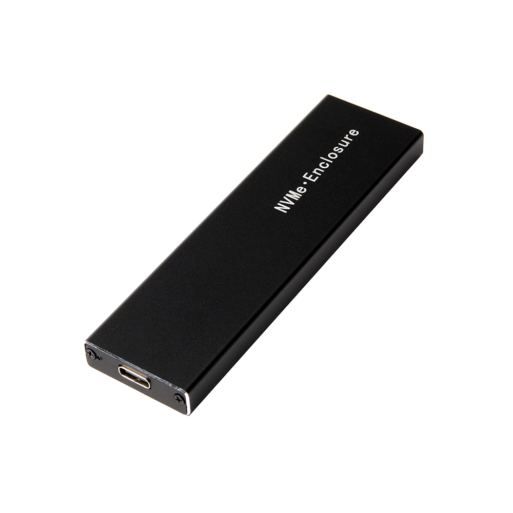 M.2 NVMe SSD Case NVME SSD Enclosure Type-C Interface M.2 NVMe Hard Disk Case Aluminum Alloy External Hard Drive Case with Cable