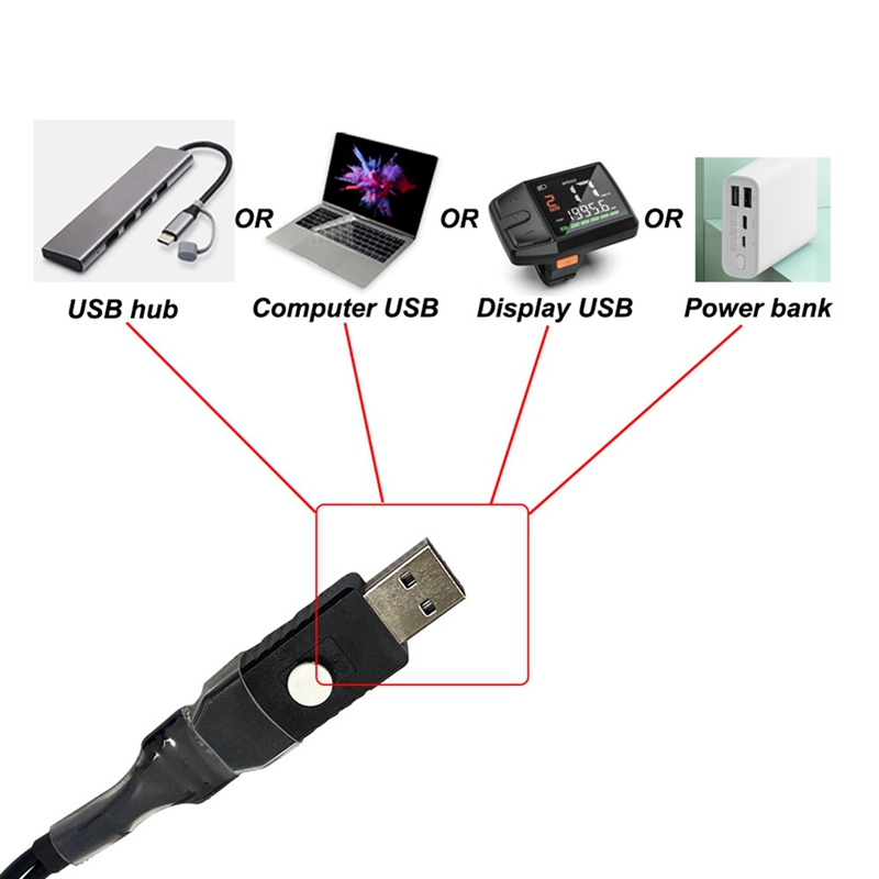 For BAFANG Programming Cable Speed Limit Release Wheel Diameter Setting M400 M600 M510 All CAN Protocol Dedicated Line. 
